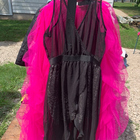 Bebe dress sz L sexy see through black - Picture 4 of 6